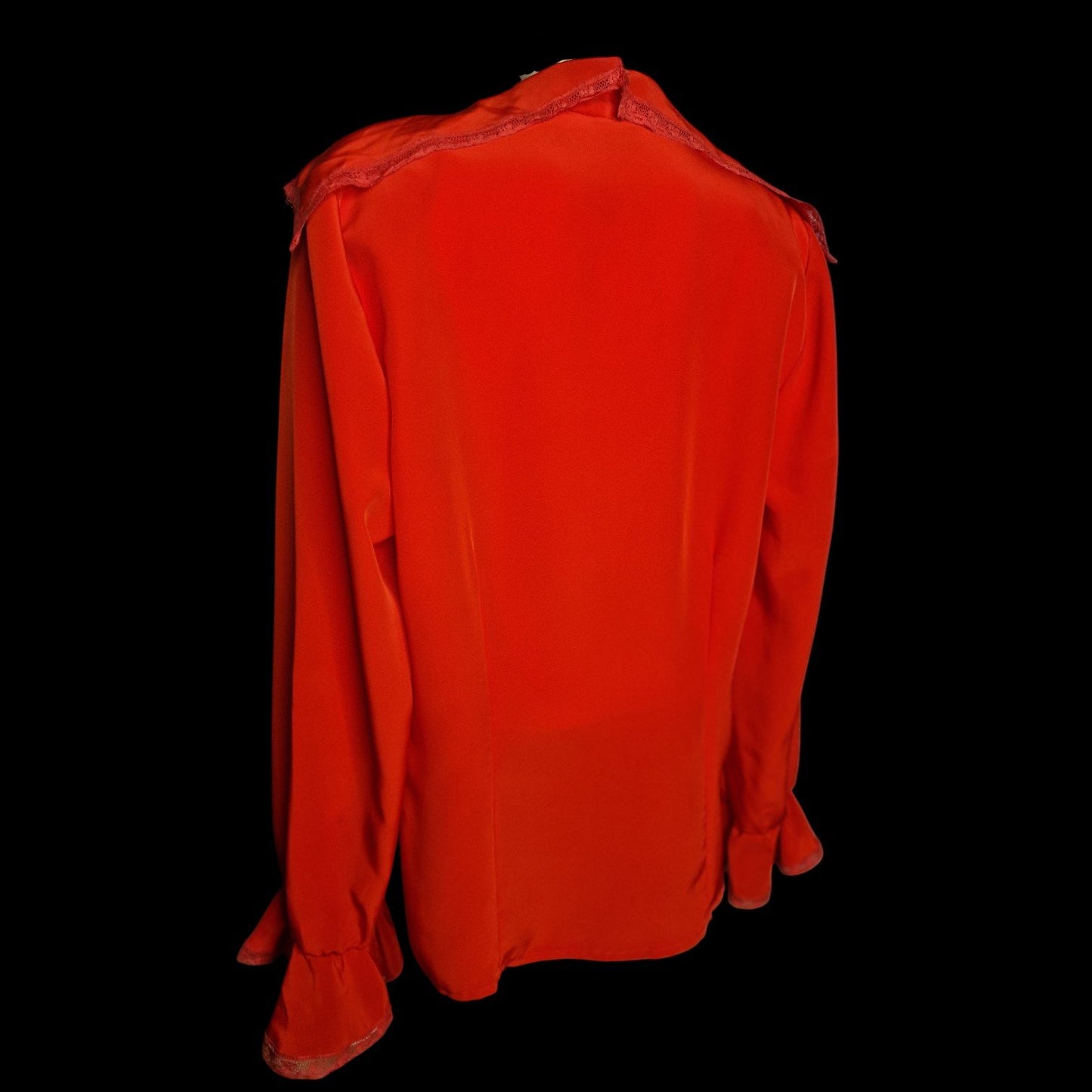 Romantische Bluse Primavera Rüschenbluse in Rot M/L