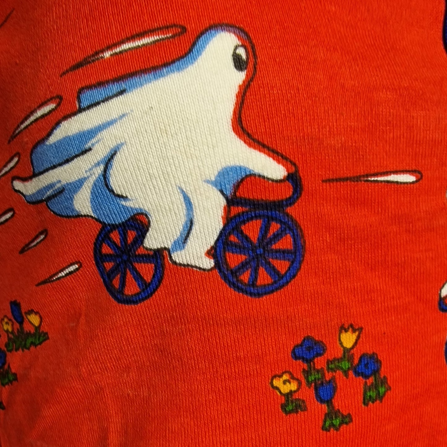 Vintage 60er/70er Jahre Shirt Rot mit Großem Kragen XS