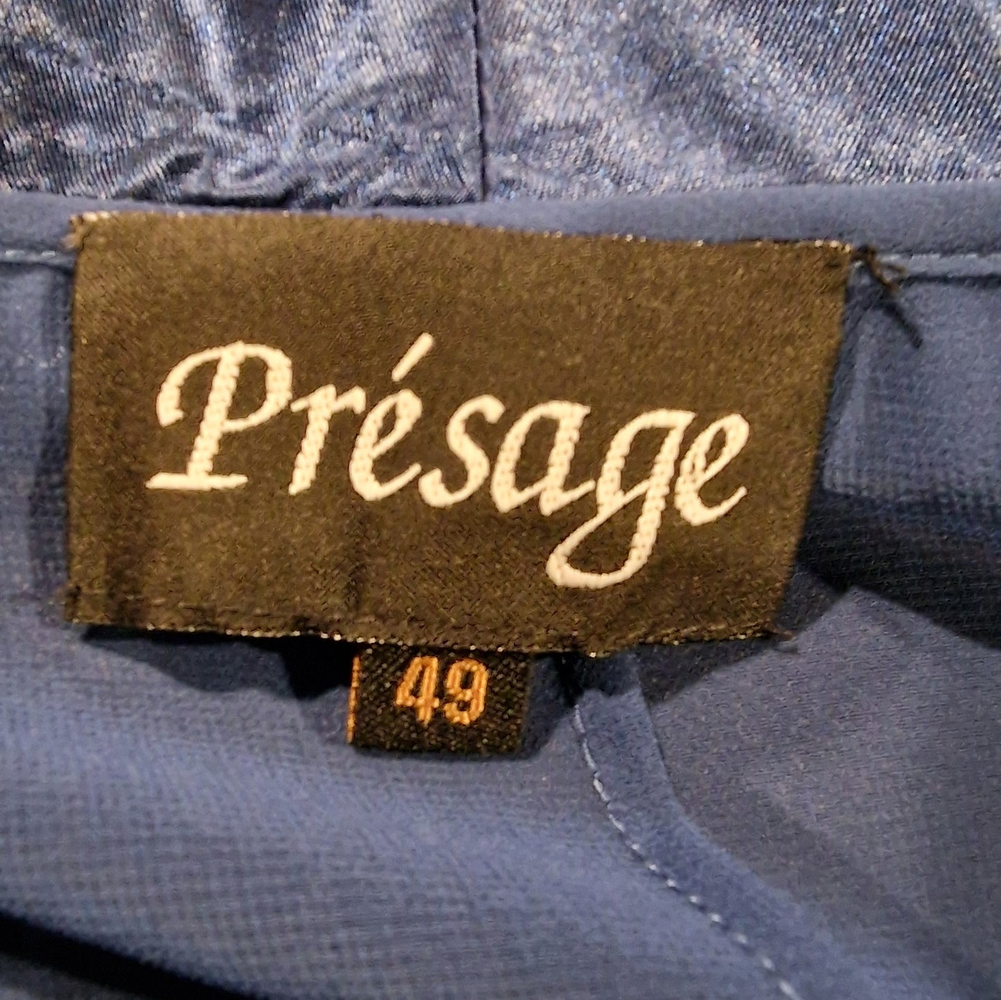 Elegante Abend Bluse von "Présage" Chiffon-Jacke – Royalblau XL