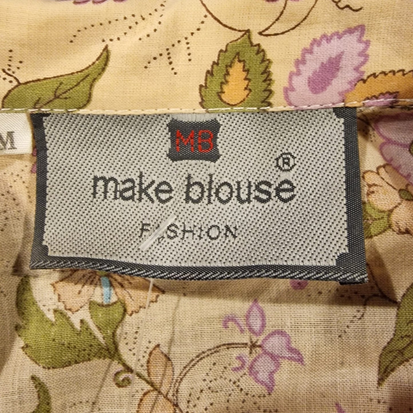 Romantische Vintage-Bluse 80er mit Blumenmuster - "MB Make Blouse"
