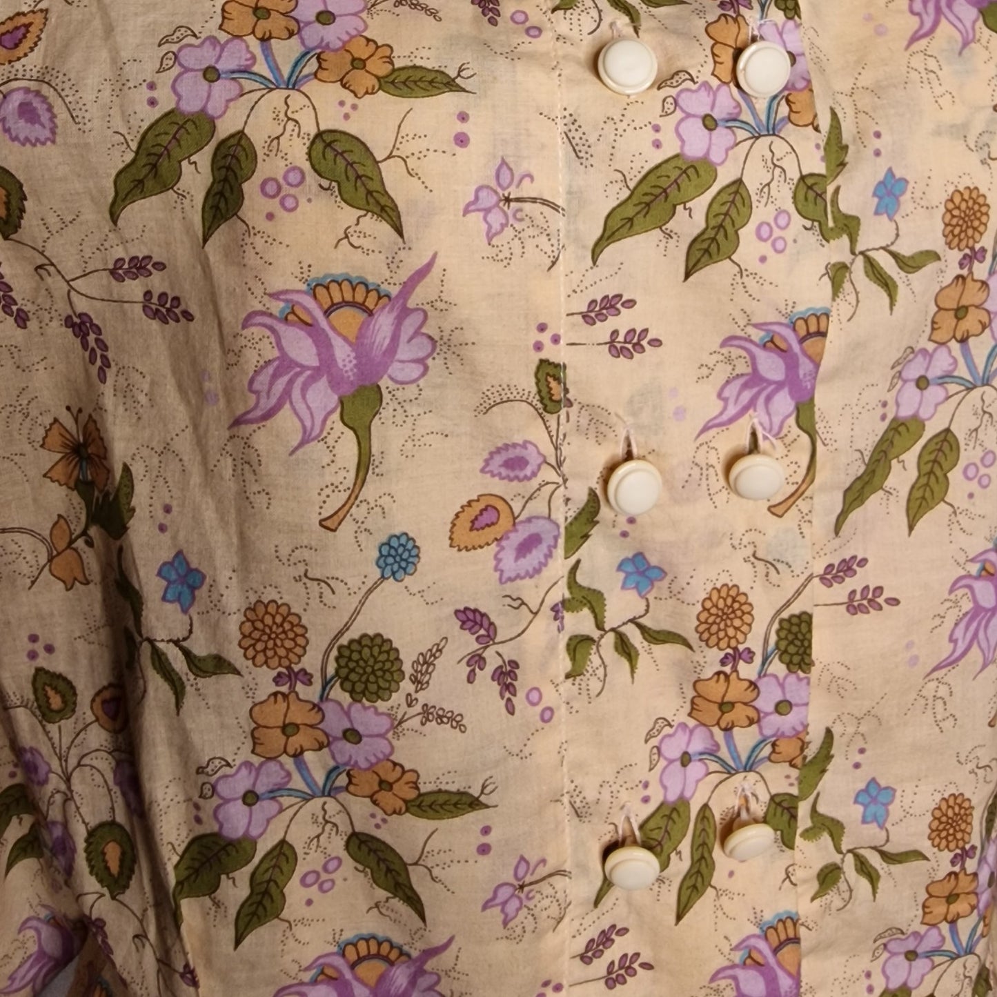 Romantische Vintage-Bluse 80er mit Blumenmuster - "MB Make Blouse"