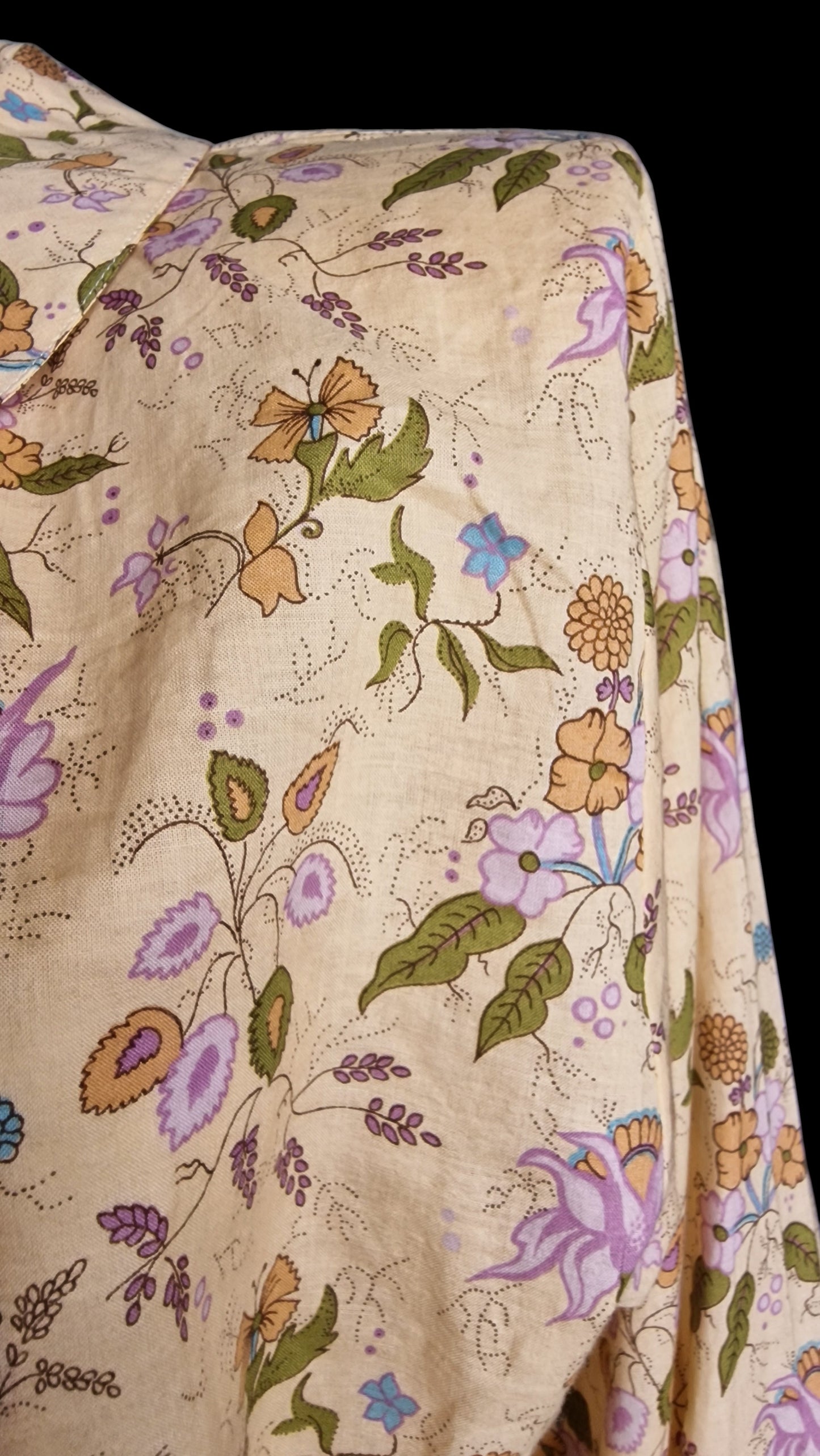 Romantische Vintage-Bluse 80er mit Blumenmuster - "MB Make Blouse"