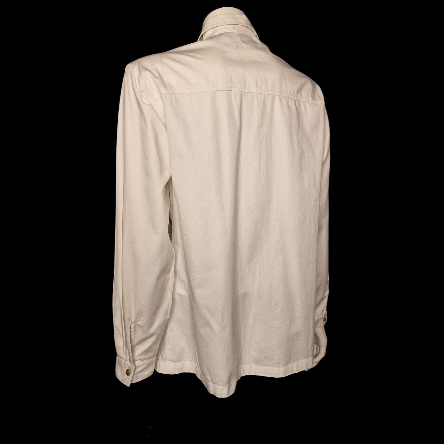 🌿 80er True Vintage Leinen-Longshirt mit romantischer Lochstickerei M 🌿