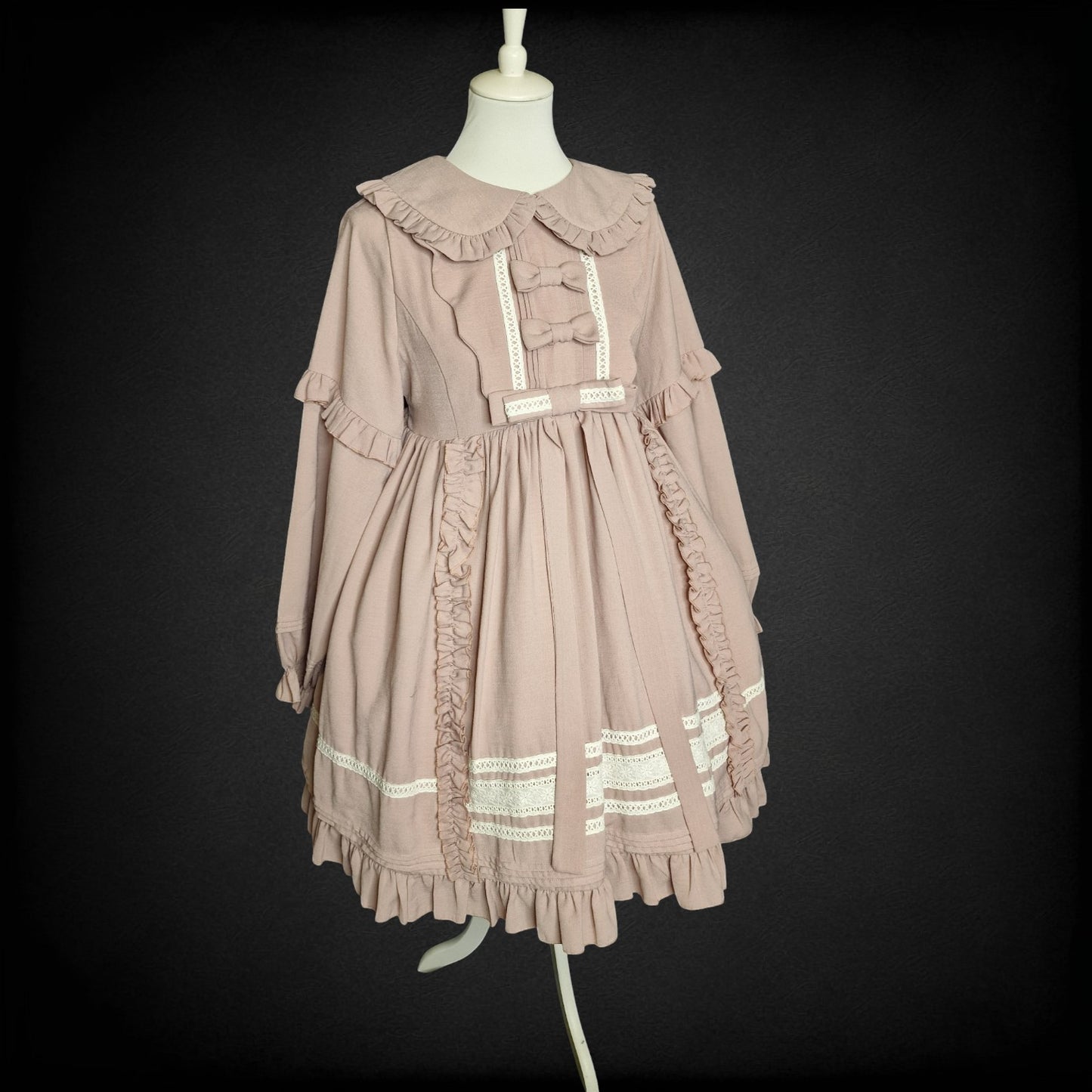 Vintage Kleid "Little Lady" – „Nostalgic Elegance“ in Altrosa L "Lolita Box"