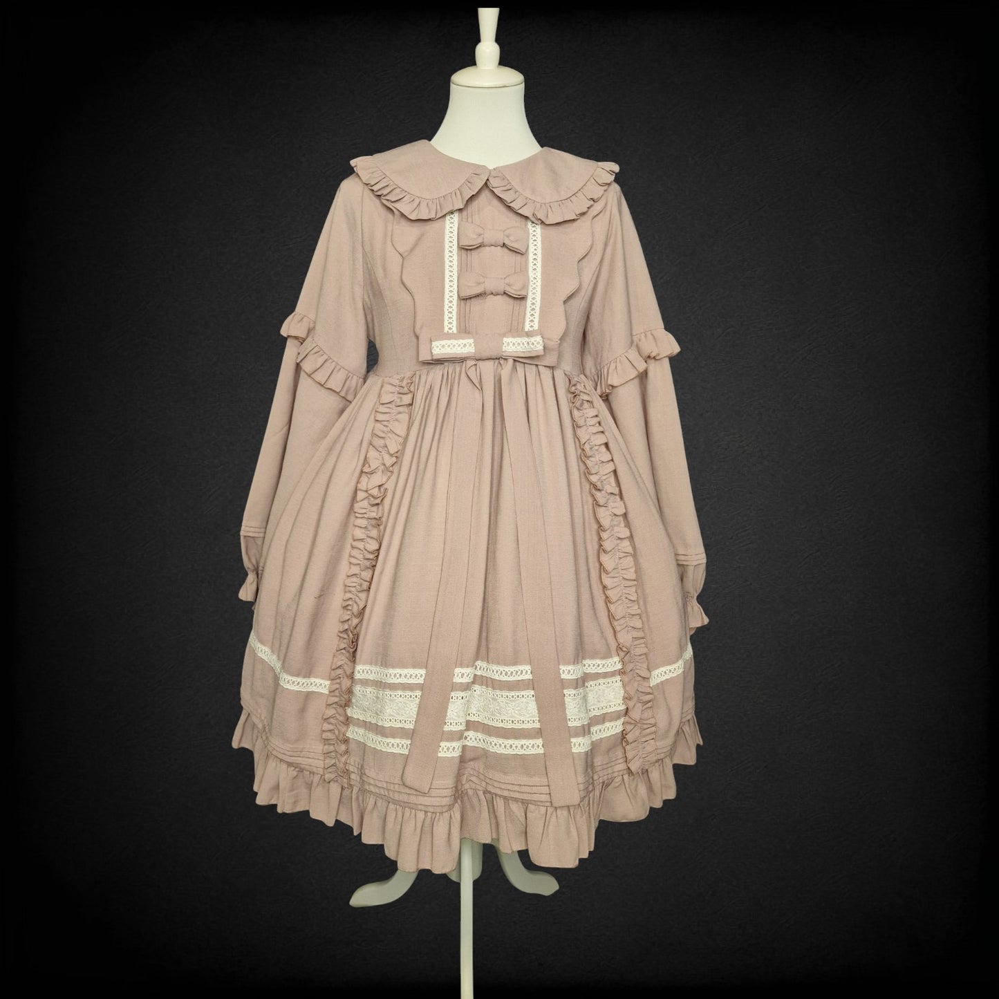 Vintage Kleid "Little Lady" – „Nostalgic Elegance“ in Altrosa L "Lolita Box"