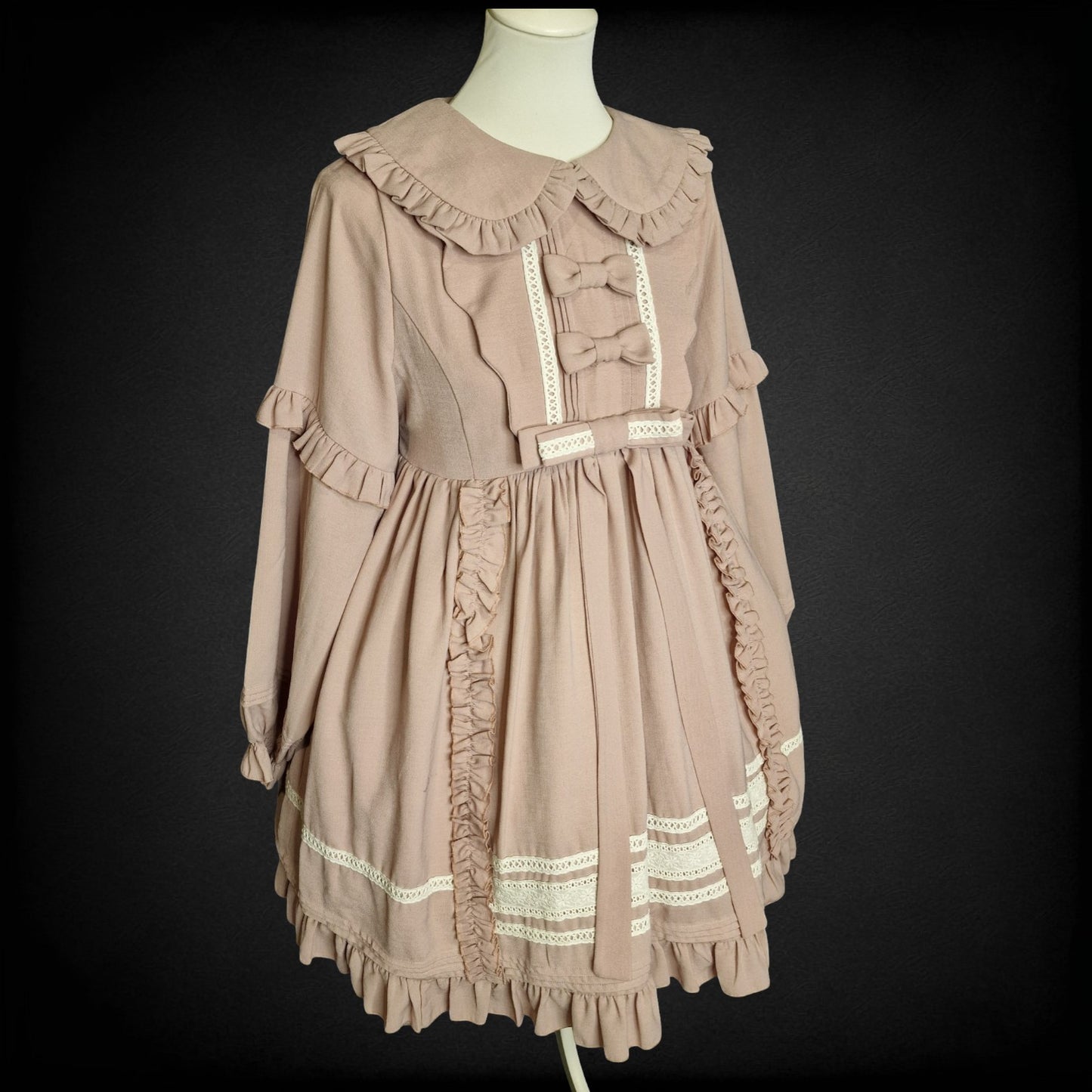Vintage Kleid "Little Lady" – „Nostalgic Elegance“ in Altrosa L "Lolita Box"
