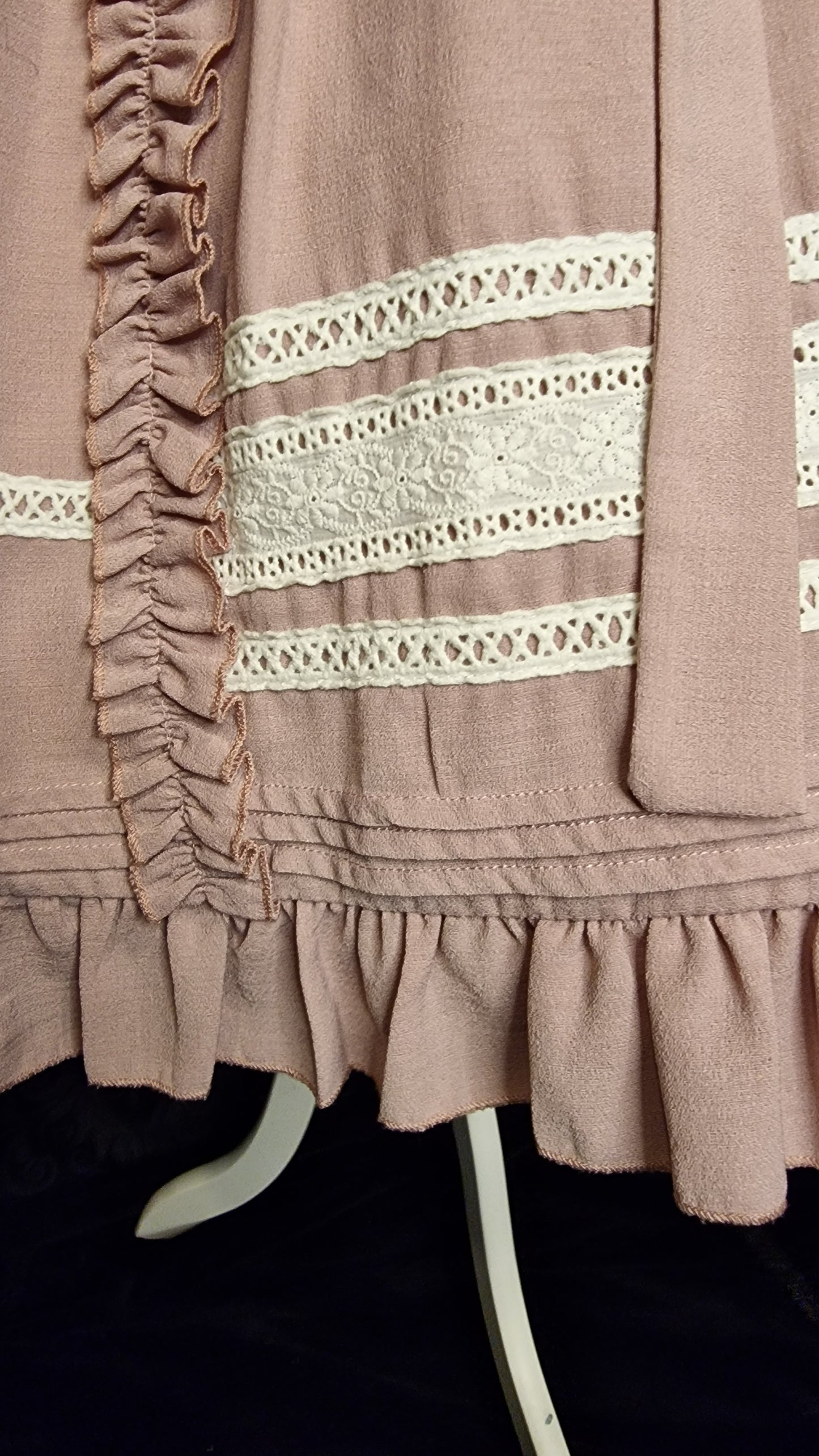Vintage Kleid "Little Lady" – „Nostalgic Elegance“ in Altrosa L "Lolita Box"