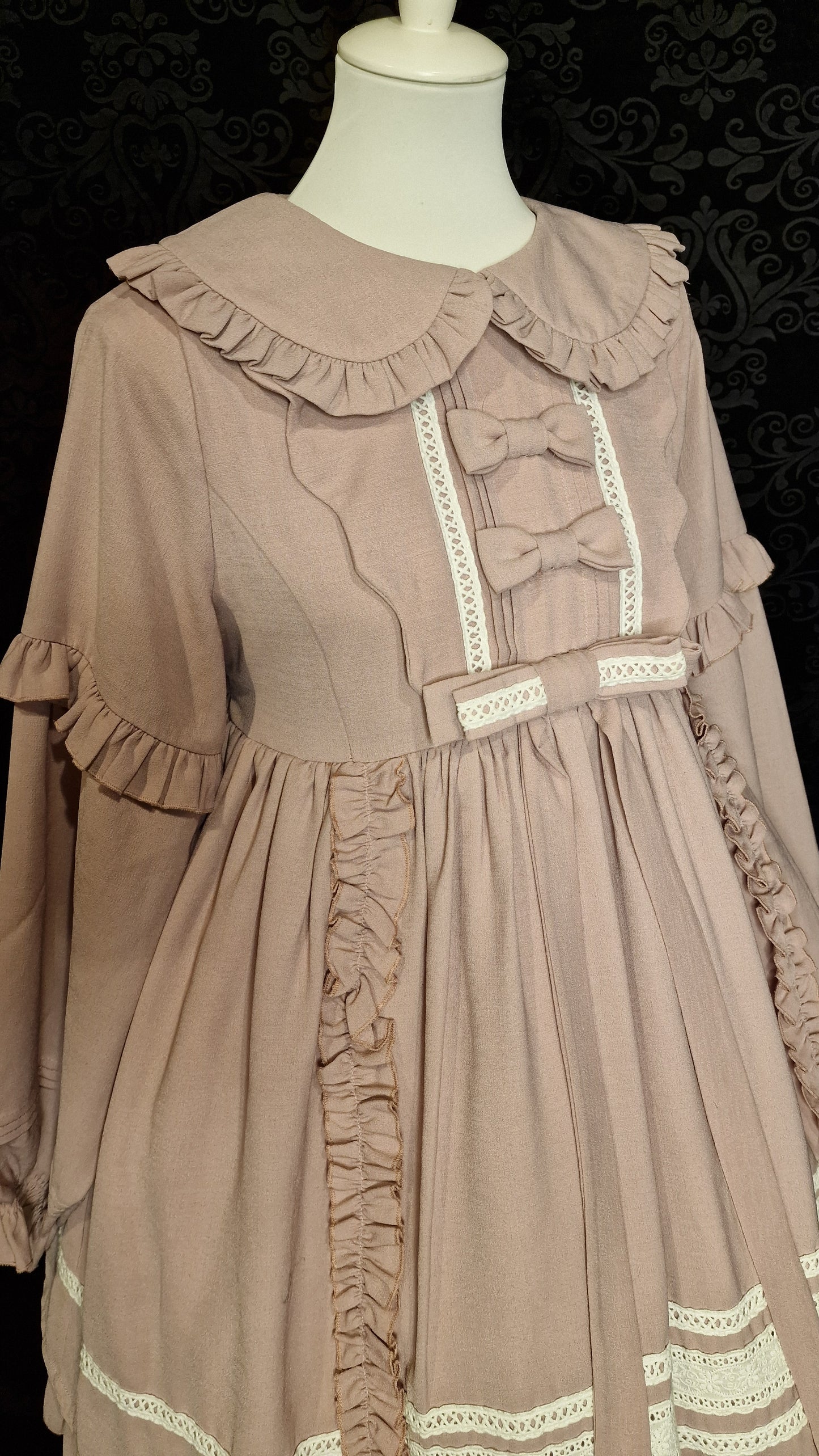 Vintage Kleid "Little Lady" – „Nostalgic Elegance“ in Altrosa L "Lolita Box"