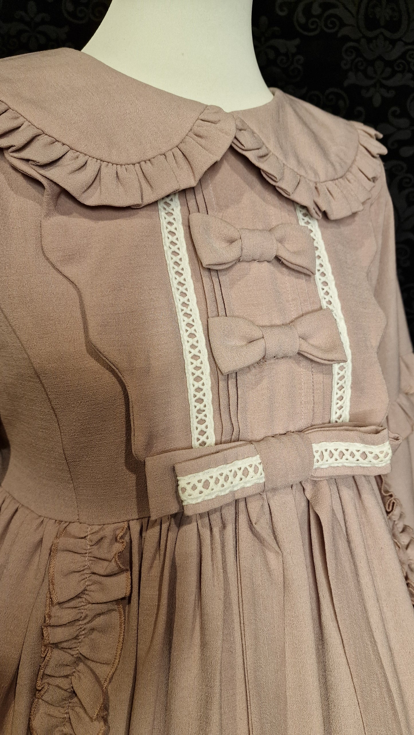 Vintage Kleid "Little Lady" – „Nostalgic Elegance“ in Altrosa L "Lolita Box"