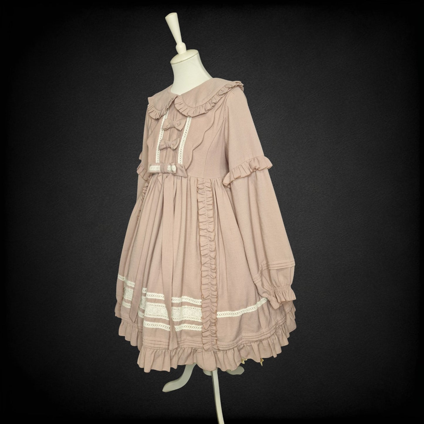 Vintage Kleid "Little Lady" – „Nostalgic Elegance“ in Altrosa L "Lolita Box"