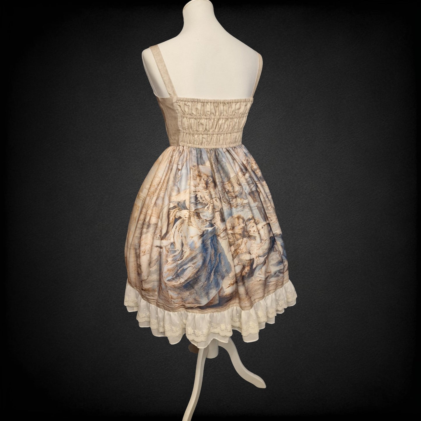 Romantisches Classic Lolita JSK – „Renaissance & Perlen“ Gr. S