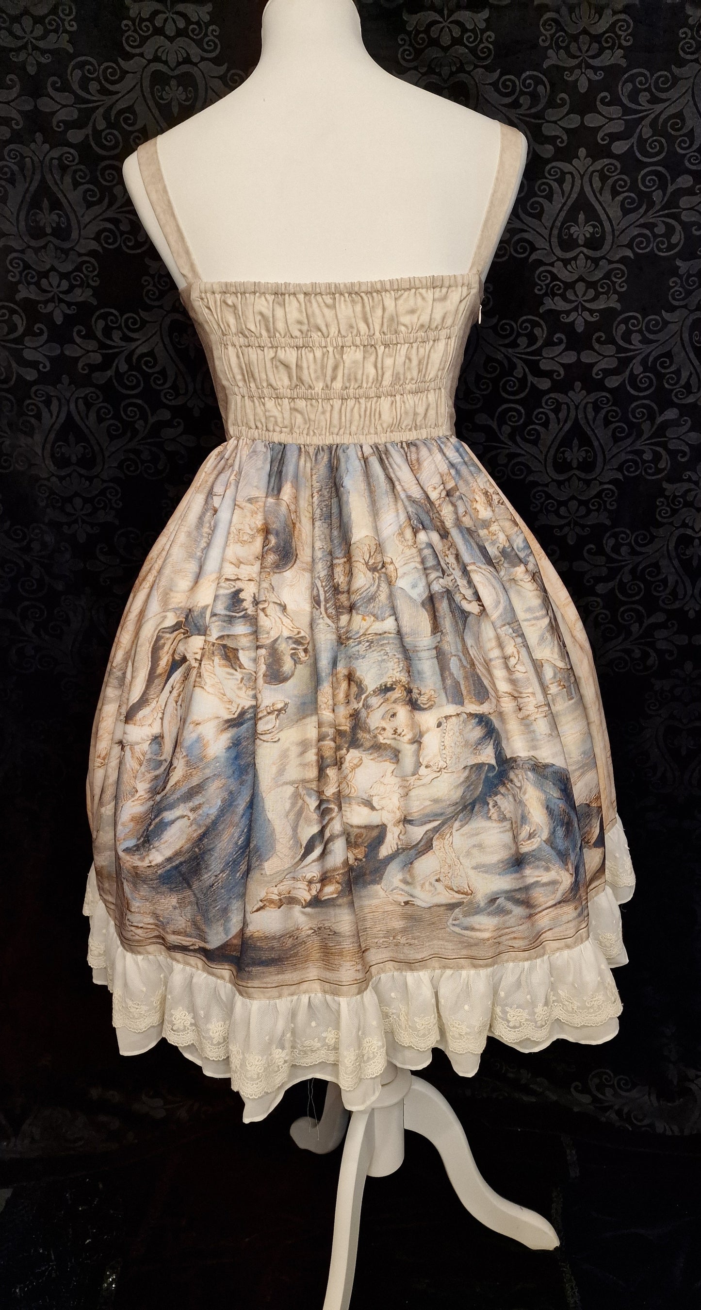 Romantisches Classic Lolita JSK – „Renaissance & Perlen“ Gr. S