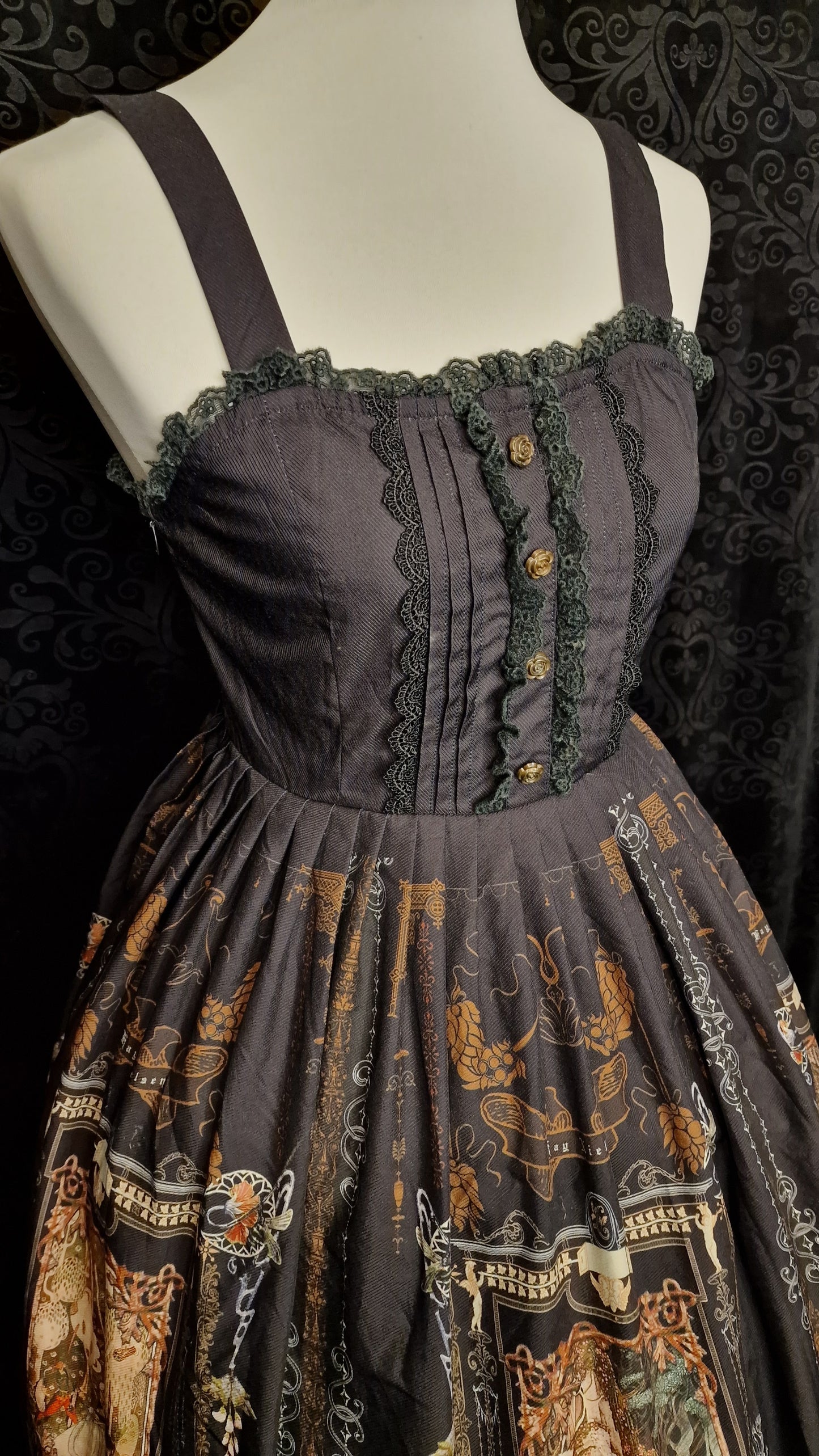 Vintage Gothic Lolita JSK – „Cathedral of Shadows“ von "Lolitimes" S/M
