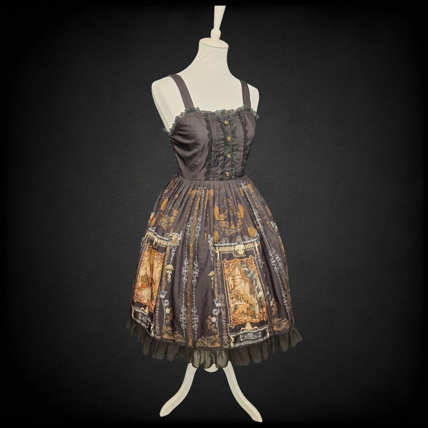 Vintage Gothic Lolita JSK – „Cathedral of Shadows“ von "Lolitimes" S/M