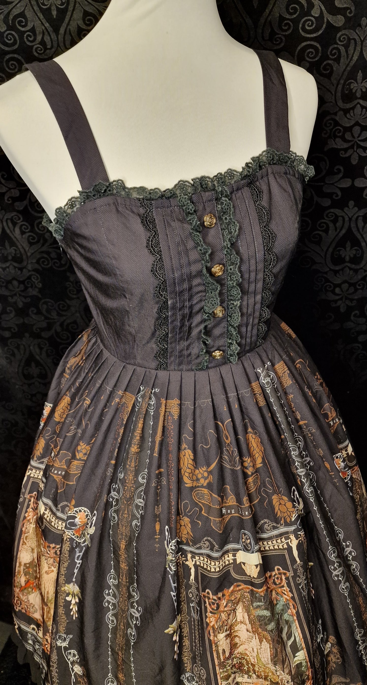Vintage Gothic Lolita JSK – „Cathedral of Shadows“ von "Lolitimes" S/M