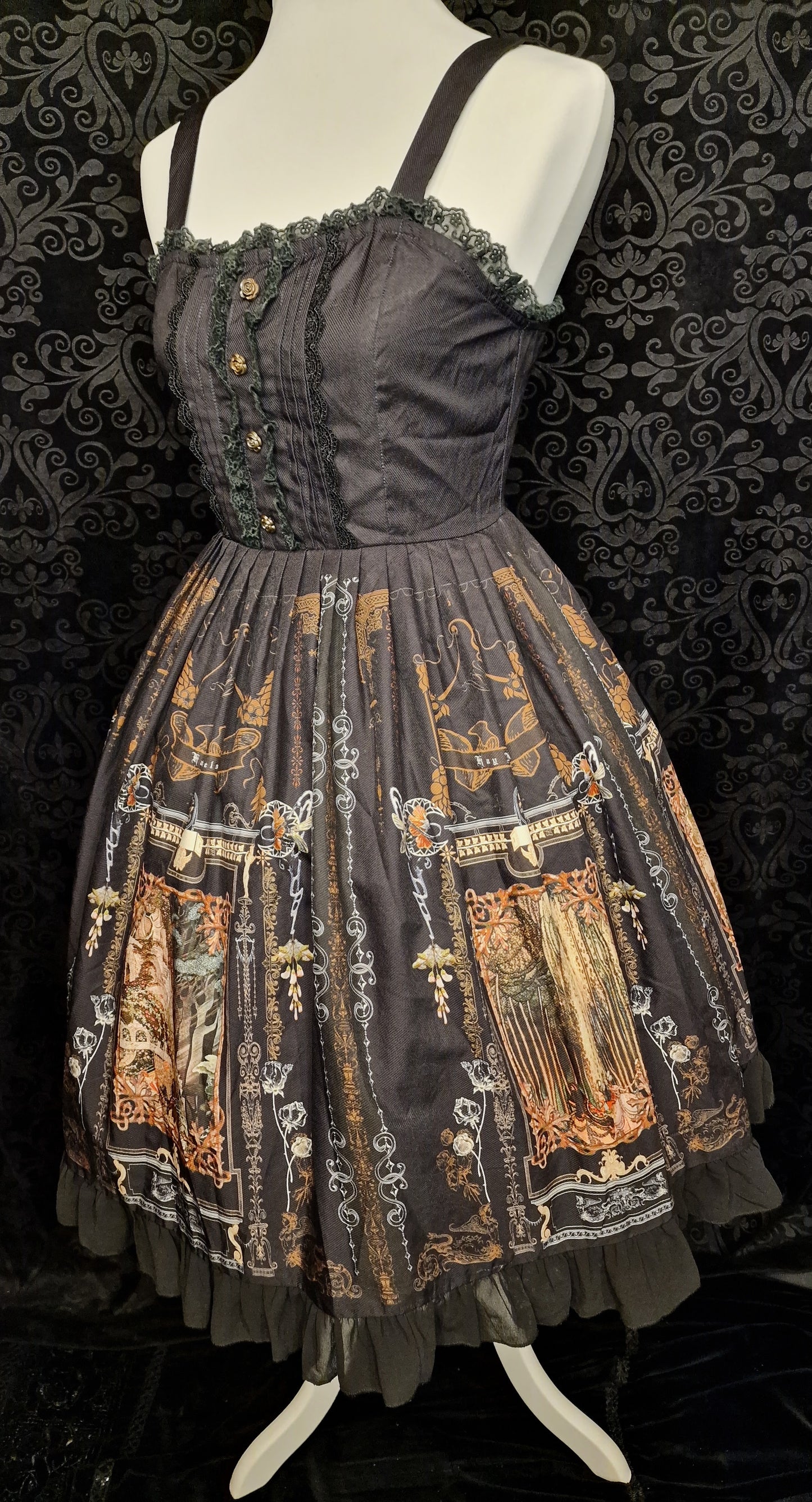 Vintage Gothic Lolita JSK – „Cathedral of Shadows“ von "Lolitimes" S/M