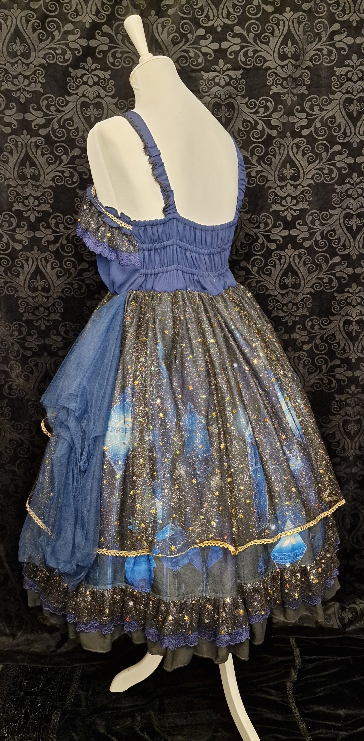 Dark romantic Lolita Kleid - Nine Odes – Star and Moon Floating Lamp JSK