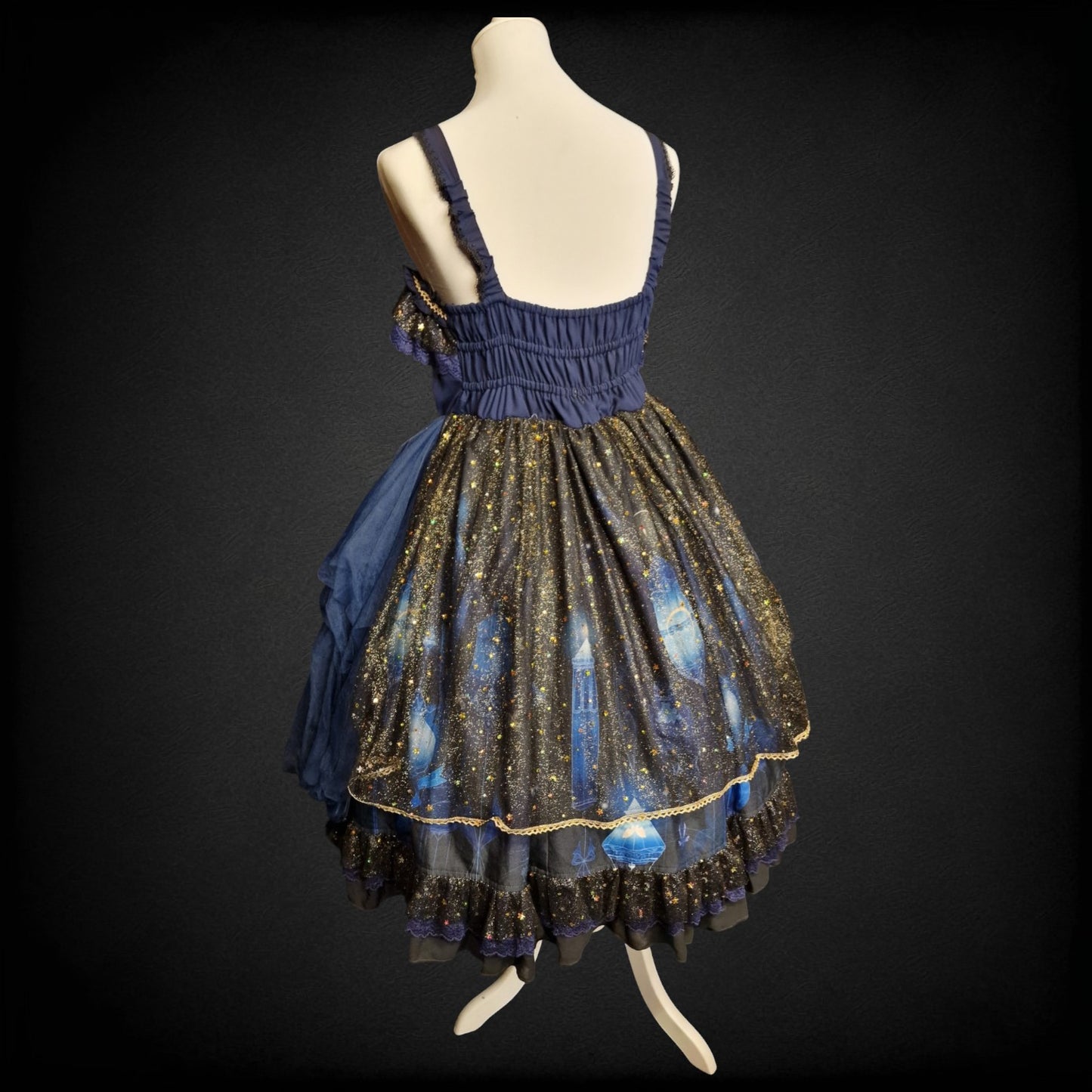 Dark romantic Lolita Kleid - Nine Odes – Star and Moon Floating Lamp JSK