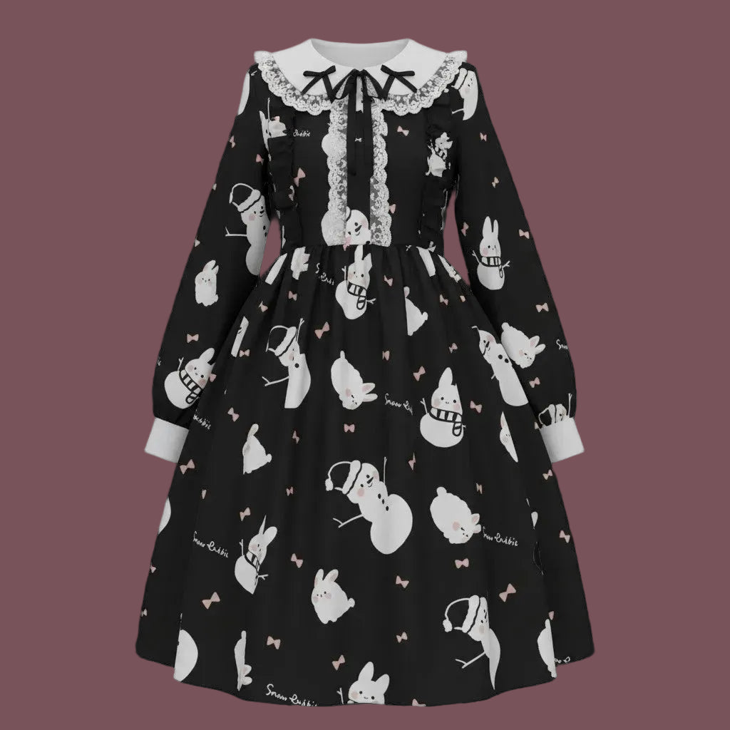 Verspieltes Mori-Lolita JSK / Kleid von „Sennü Xiang Qu Haibian“