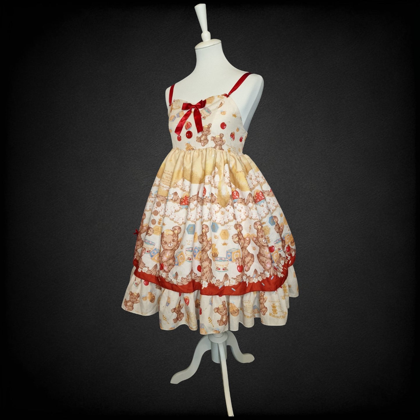 Süßes Lolita Kleid JSK „Wild Honey“ – Walnut Museum Gr. S