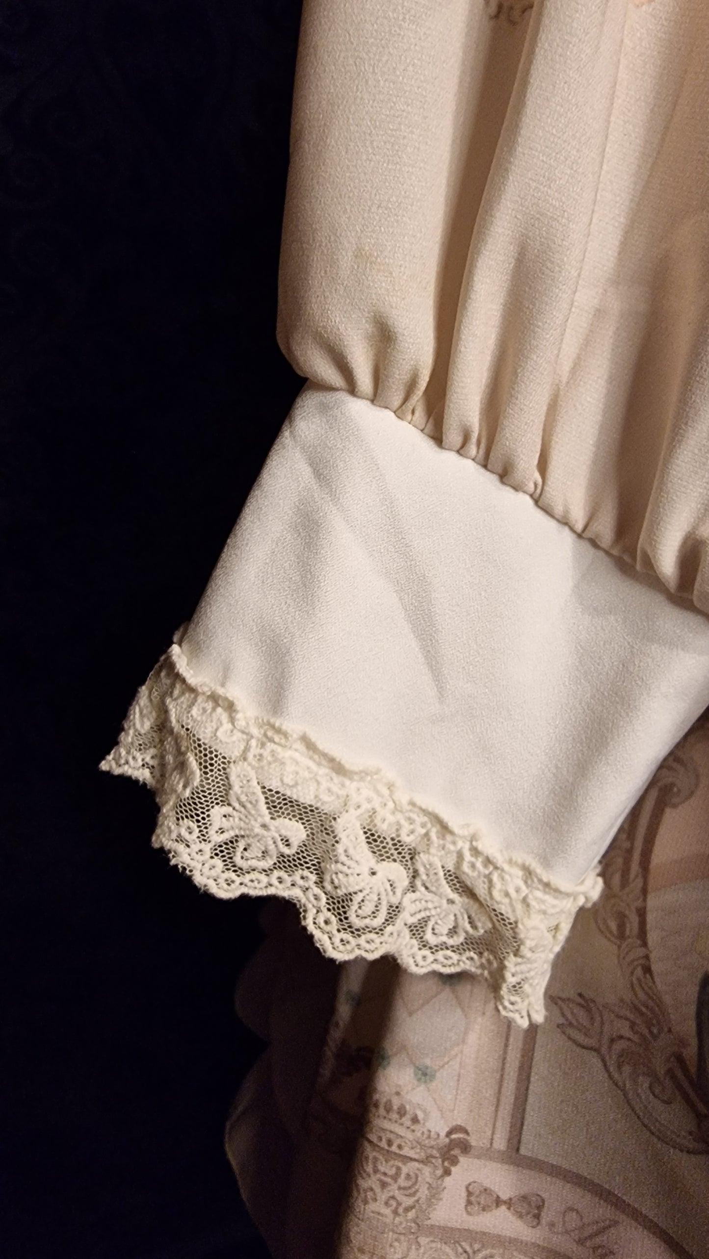Lolita Kleid OP im viktorianischem Stil Angela Print Creme M/L