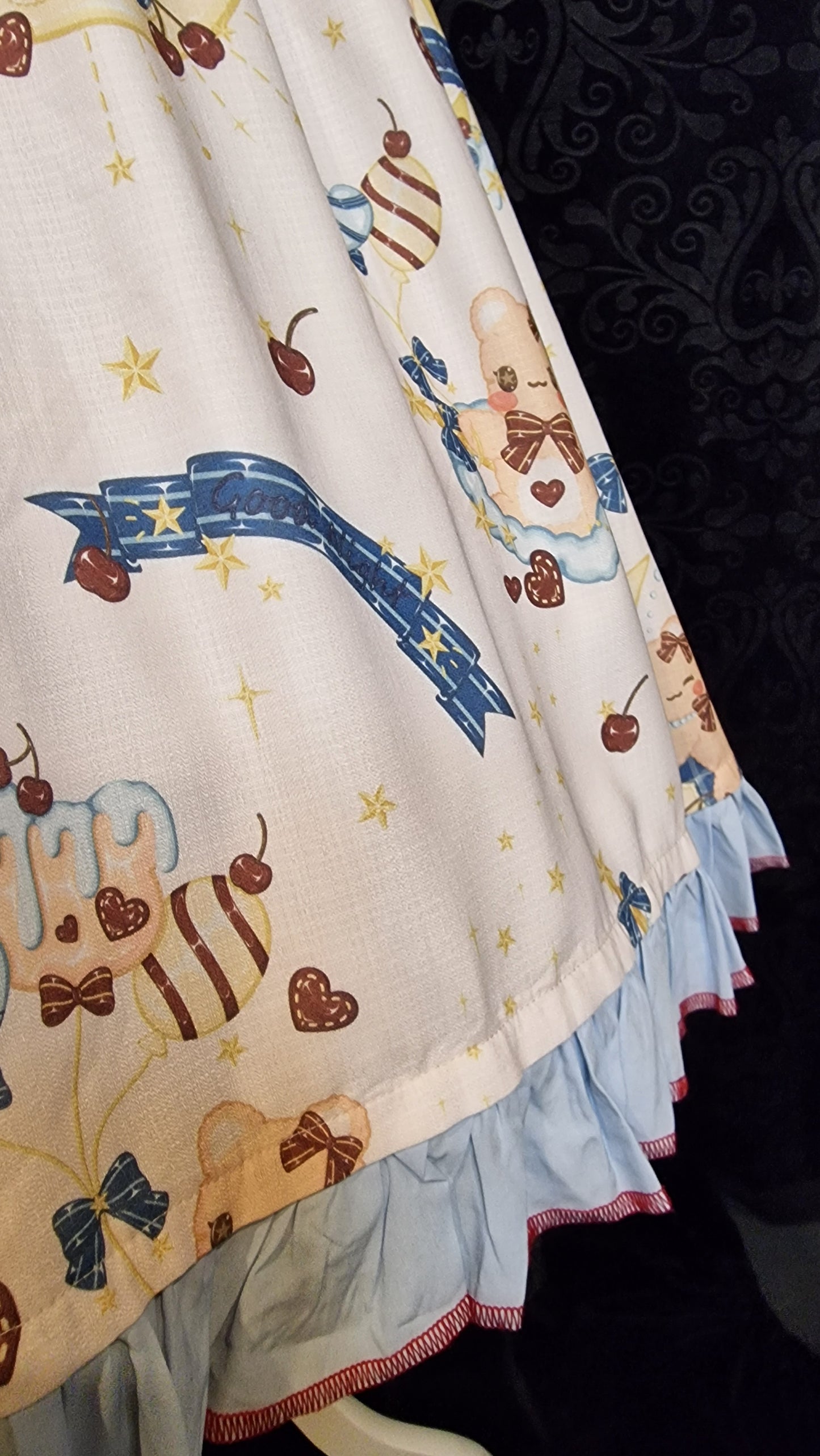 Kawaii Sweet Lolita Kleid von Candy Dream – „Nautical Bear & Cherry“ OP
