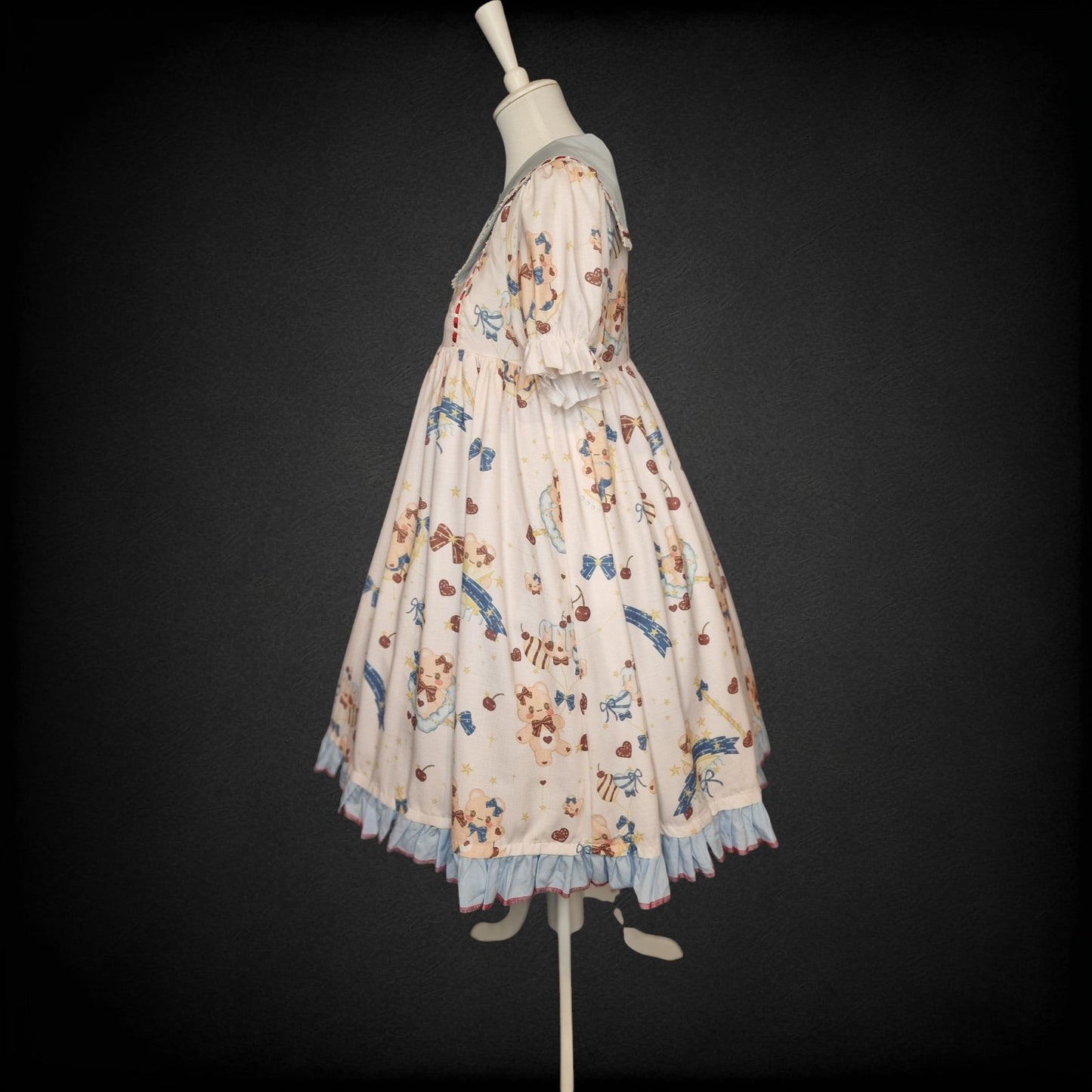 Kawaii Sweet Lolita Kleid von Candy Dream – „Nautical Bear & Cherry“ OP