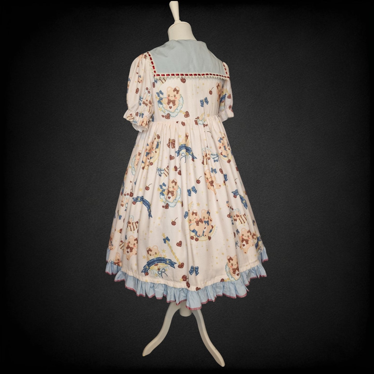 Kawaii Sweet Lolita Kleid von Candy Dream – „Nautical Bear & Cherry“ OP