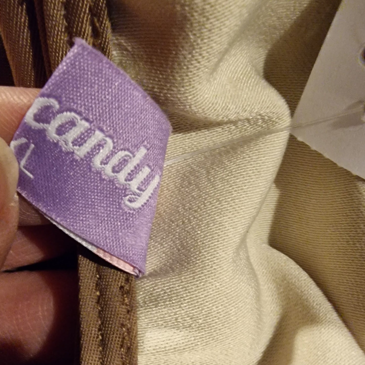 Lolita Kleid von "Hard Candy" Cat Print in Braun Creme gr. XL