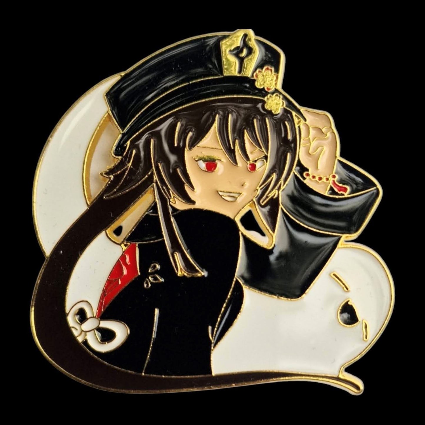 Anime Enamel Pin – Vorderseite schwarzer Hintergrund