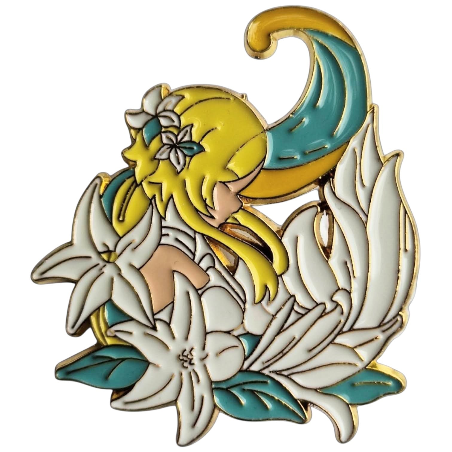 Lumine Genshin Impact Pin – Vorderseite weißer Hintergrund