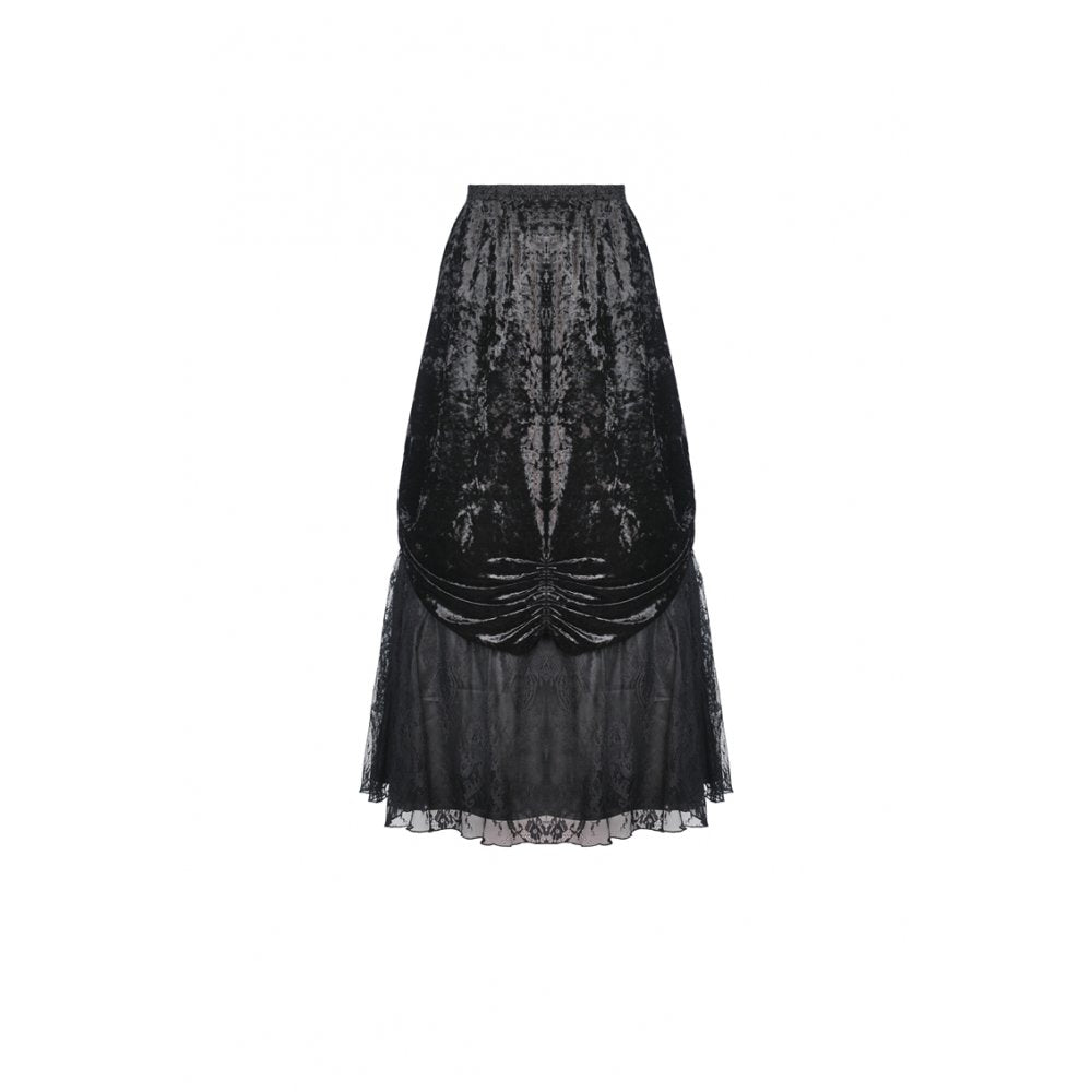 Barocker Rock Dark in Love aus Samt und Tüll