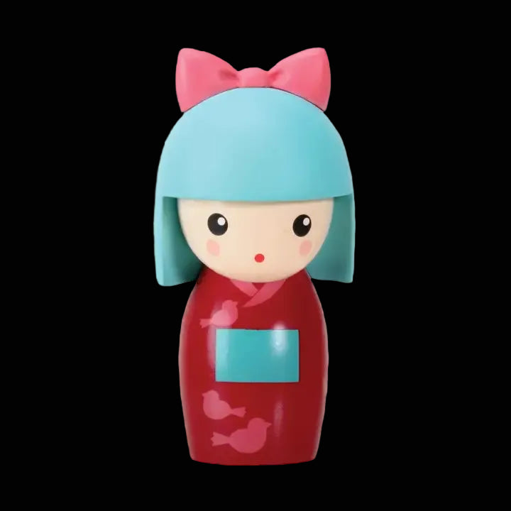 Niedliche Umeboshi Kokeshi Kotori Figurine, 7,6 cm hoch (Maßstab 1:60)