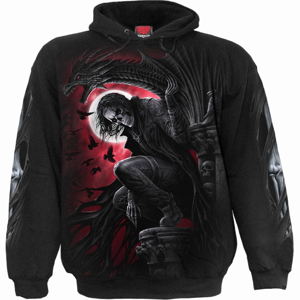 Spiral Hoodie "Night Stalker" Gothic Kapuzenpullover