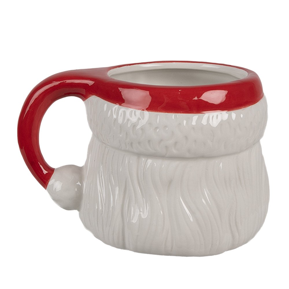 Festliche Weihnachtsmann Tasse 3D vintage Clayre & Eef 400 ml