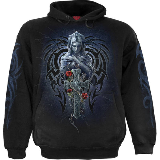 Gothic Spiral Hoodie "Grieving Angel"