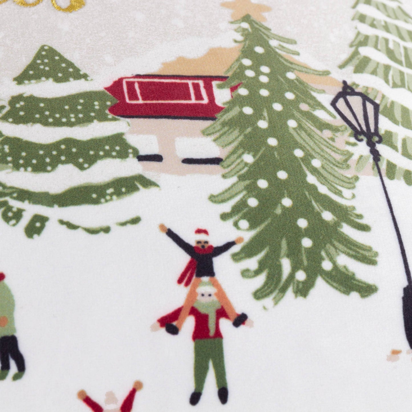 Dekokissen Weihnachten "Merry Christmas" Samtkissen 30x50 cm Winter