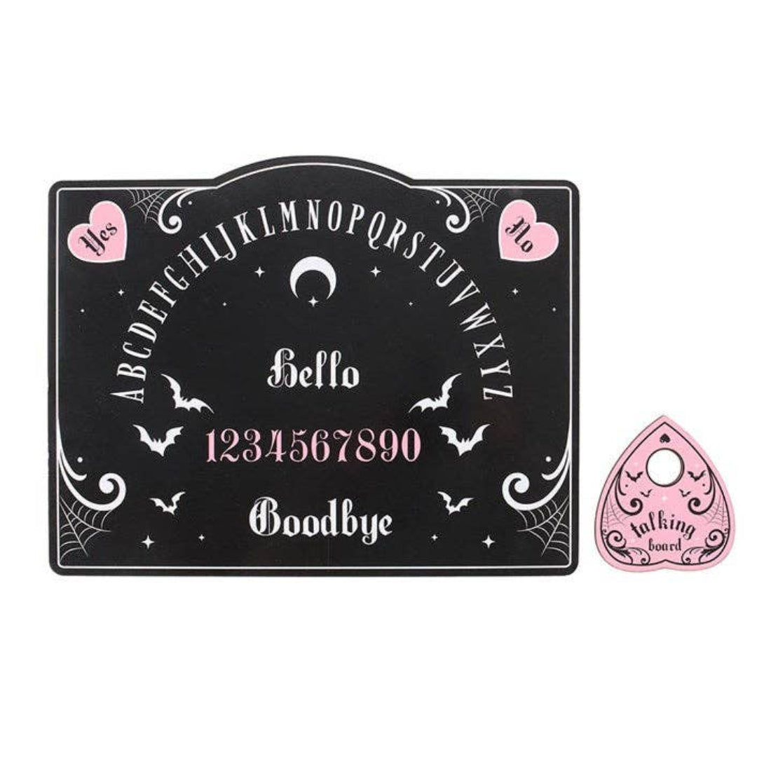 Pastellrosa und schwarzes gothic Spirit Board