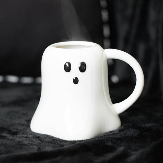 Gruselige Halloween-Tasse in Geisterform
