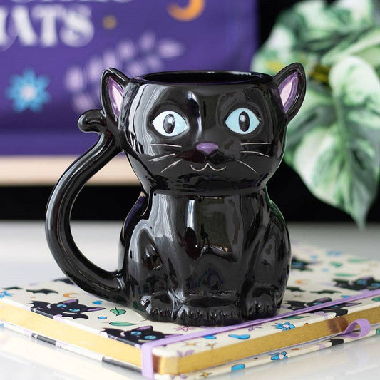 Süße Katzen 3D Tasse Gothic  in schwarz