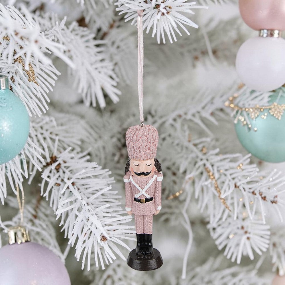 Weihnachtsanhänger Nussknacker Rosa 13 cm Clayre &Eef
