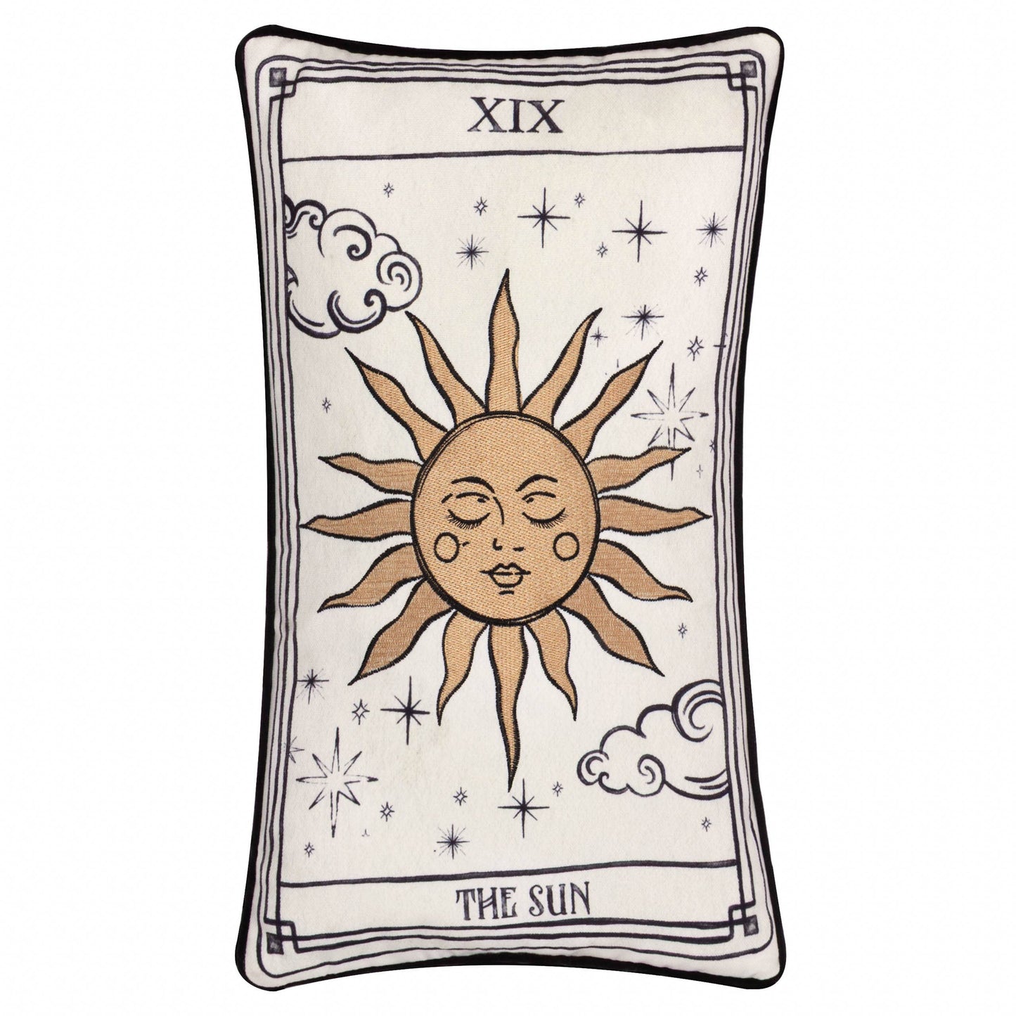 Witchy Dekokissen Samt Tarotkarte _"Die Sonne" 30 x 50 cm Gothic Deko