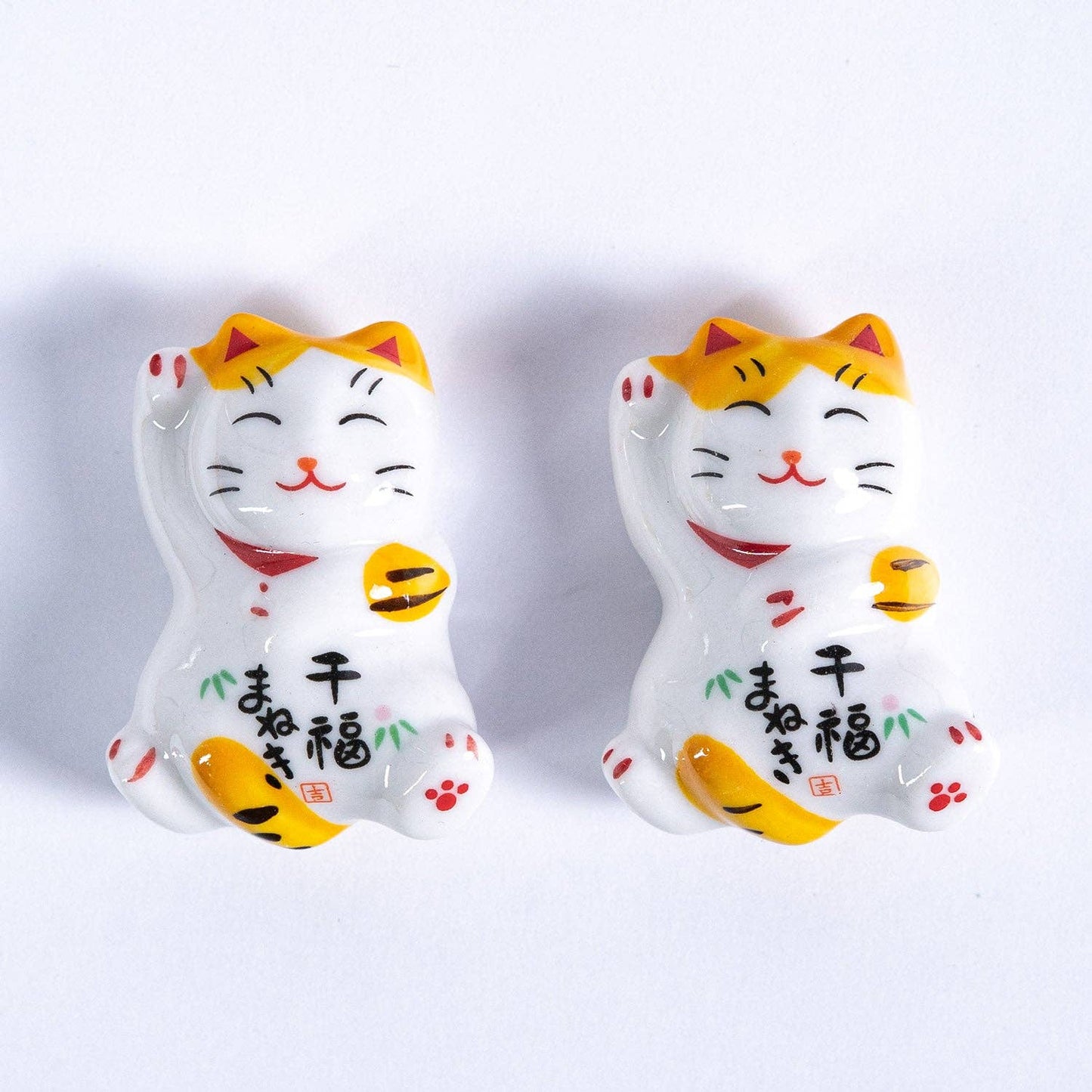Lucky Cats 2 Paar Essstäbchen aus Holz, Essstäbchenhalter und Saucenschälchen Geschenkset (1/36)