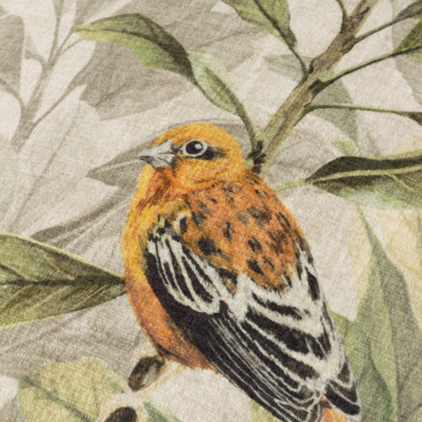 Landhaus vintage Dekokissen Vogel mit Füllkissen 45 x 45 cm