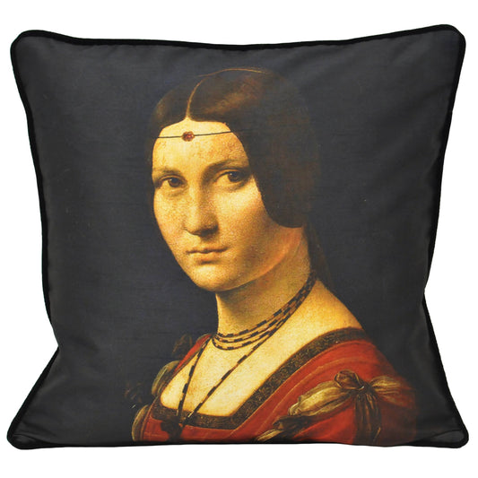 Dekokissen "Leonardo Belle" Kunstmotiv Leonardo da Vinci 45 x 45