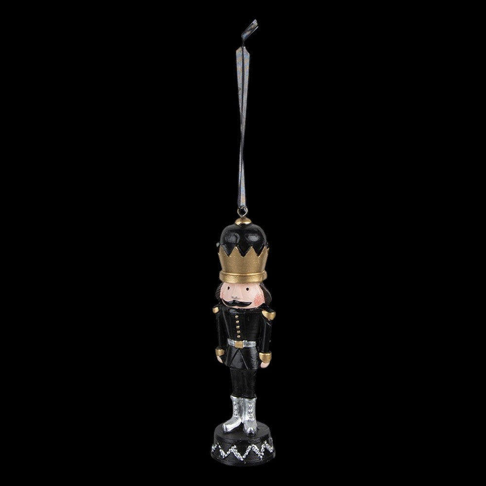 Weihnachtsanhänger Nussknacker Schwarz 12 cm Christbaumschmuck