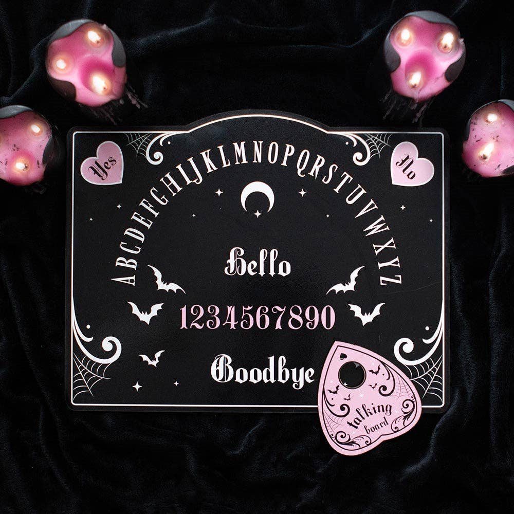 Pastellrosa und schwarzes gothic Spirit Board