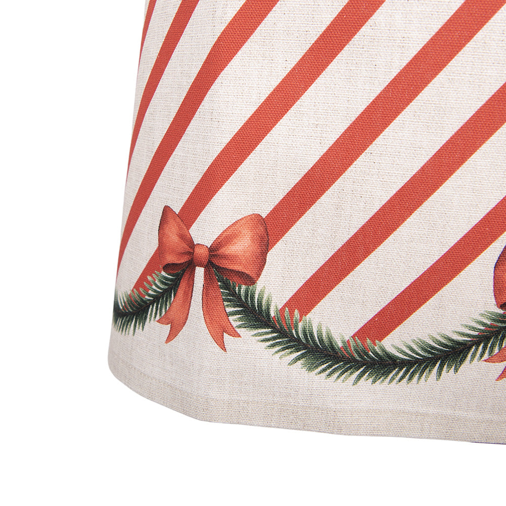 Vintage-Küchenschürze Weihnachten – Beige-Rot, 70 × 85 cm