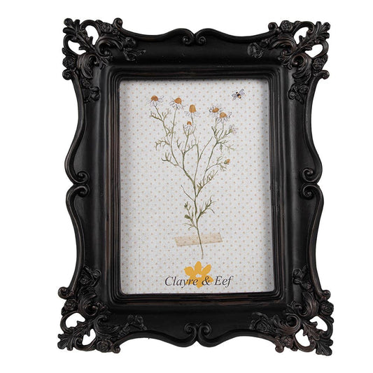 Bilderrahmen 13x18 cm schwarzes Kunststoff-Glasbild