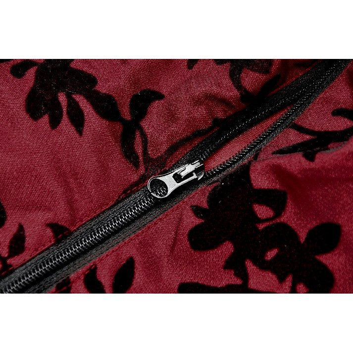 Romantischen Top mit Rosen schwarz-rot Dark in Love